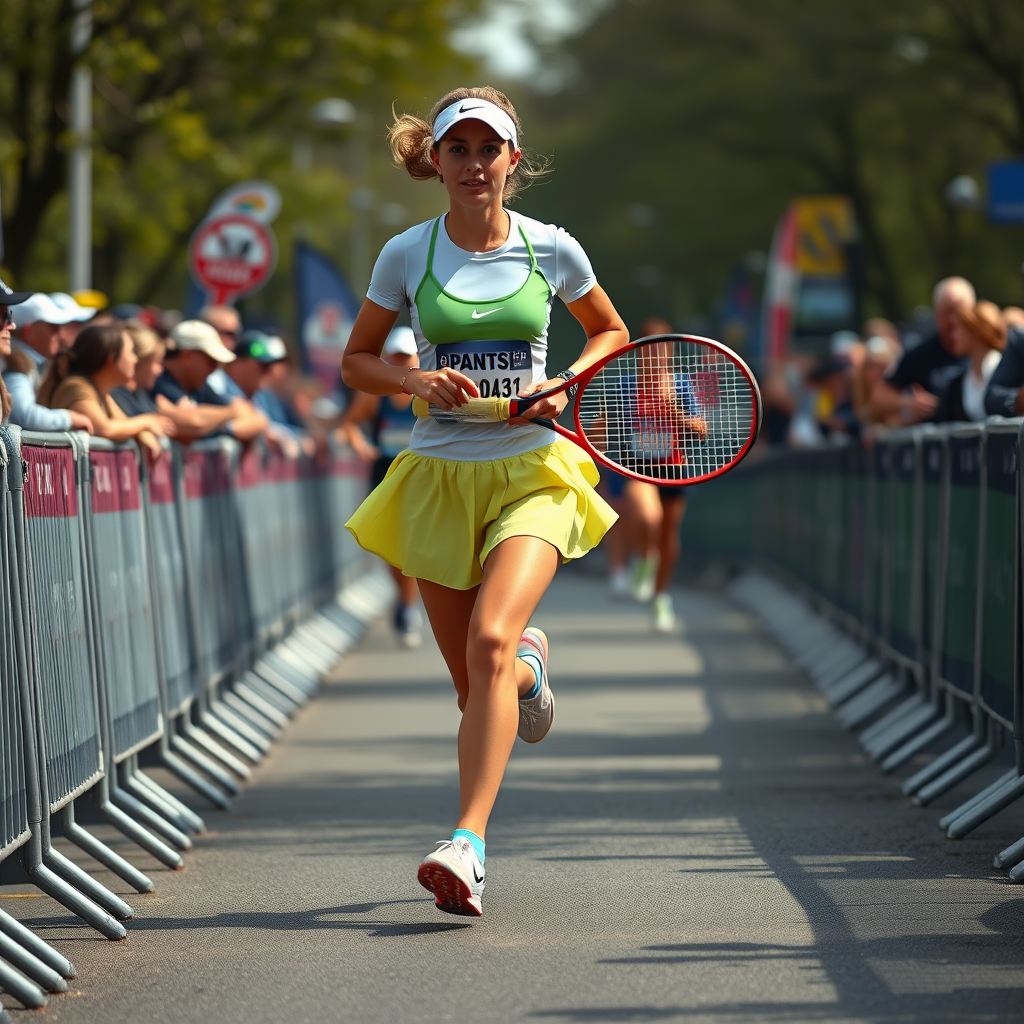 Marathon runner to attempt record dressed as tennis player